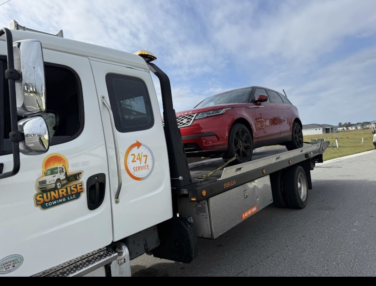 Sunrise Towing roadside assistance in Kissimmee and Orlando